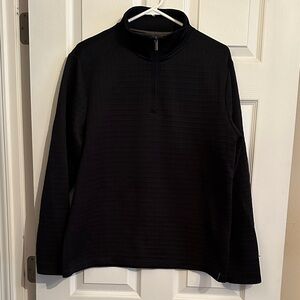 Perry Ellis Black Quarter-Zip Pullover